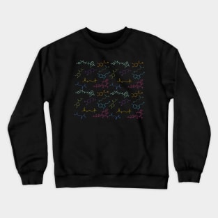 Neurotransmitters Pattern Happy Chemicals Crewneck Sweatshirt